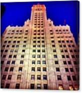 Wrigley Building At 8:25pm! Canvas Print