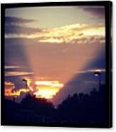 #x-pro #sunset #sundown #sky #clouds Canvas Print