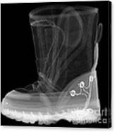 X-ray Of A Childs Light-up Boot Canvas Print
