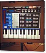 Yamaha Synth And Drmpad Pre Ipad Canvas Print