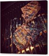 Yummy! :) #steak #food #summer Canvas Print