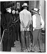 Zoot Suit Riots In Los Angeles. Police Canvas Print