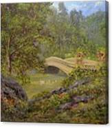 Bow Bridge Central Park Canvas Print