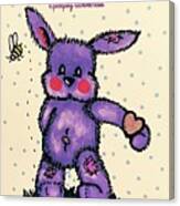Epilepsy Awareness Bunny Canvas Print