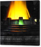 Mulholland Fountain Reflection Canvas Print