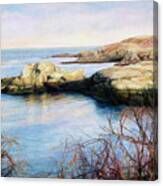 The Rocky Shore Of The Ocean Canvas Print