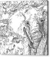 02 Of 30 Elephant Canvas Print