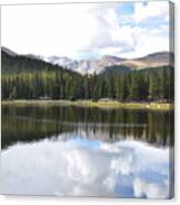 Echo Lake Reflection Mnt Evans Co Canvas Print