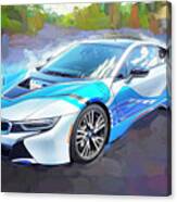 2015 Bmw I8 Hybrid Sports Car #1 Canvas Print