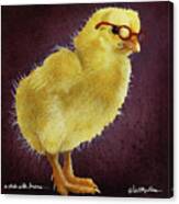 A Chick With Brains... #1 Canvas Print