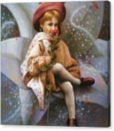 A Girl And A Fairy Of 7 #1 Canvas Print