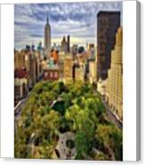 Aerial View To The Flatiron District #1 Canvas Print