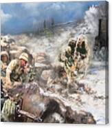 Battle At Roberts Ridge #1 Canvas Print