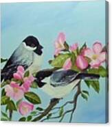 Birds And Blossoms #1 Canvas Print