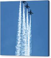 Blue Angels Over Chicago Lakefront #1 Canvas Print