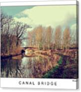 Canal Bridge #1 Canvas Print