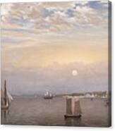Castine Harbor And Town Canvas Print