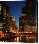 Chicago River Reflections #1 Canvas Print