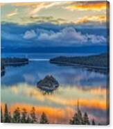 Cloud Reflection At Emerald Bay #1 Canvas Print