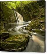 Early Autumn Waterfall #1 Canvas Print
