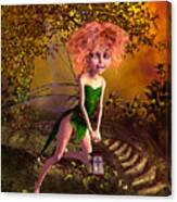 Fairy In The Woods #1 Canvas Print
