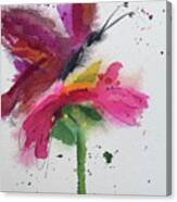 Flutter And Flower #1 Canvas Print
