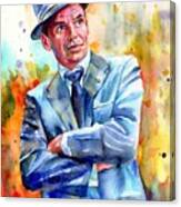 Frank Sinatra Young Painting Canvas Print