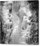 Frozen Multnomah Falls #1 Canvas Print
