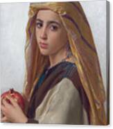 Girl With A Pomegranate, From 1875 Canvas Print
