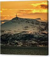Helligfjellet Tower Sunset #1 Canvas Print