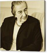Israel Prime Minister Golda Meir 1973 #1 Canvas Print