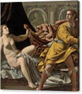 Joseph And Potiphar's Wife #1 Canvas Print