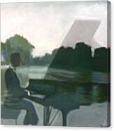Justin Levitt Steinway Piano Spreckles Lake #1 Canvas Print