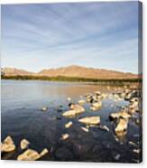 Lake Tekapo On A Late Summer Afternoon In New Zealand  #1 Canvas Print