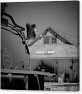 Laws Depot And Locomotive 9 #1 Canvas Print