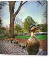 Make Way For Ducklings - Boston #1 Canvas Print