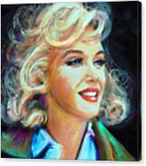 Marilyn Blue #1 Canvas Print