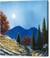 Mountain Moonrise #1 Canvas Print