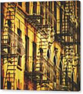 New York City Brownstones #1 Canvas Print