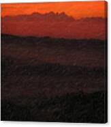 Not Quite Rothko - Blood Red Skies Canvas Print