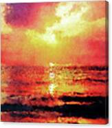 Ocean Sunrise #1 Canvas Print