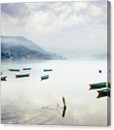 Phewa Lake In Pokhara, Nepal #2 Canvas Print
