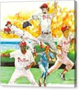 Phillies Through The Ages #1 Canvas Print
