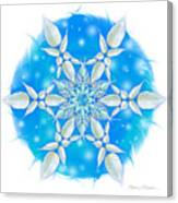 Poinsettia Snowflake #1 Canvas Print