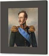 Portrait Of Emperor Nikolai Canvas Print