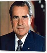 President Richard Nixon Portrait #1 Canvas Print