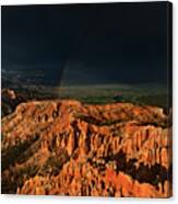 Rainbow Over Hoodoos Bryce Canyon National Park Utah #1 Canvas Print