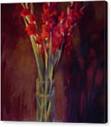 Red Gladiolus Canvas Print