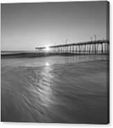 Rise And Shine At Nags Head Pier #1 Canvas Print