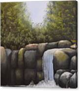 Rocky Falls #2 Canvas Print
